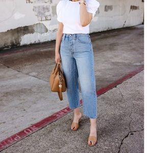 Madewell Light Blue Cropped Jeans